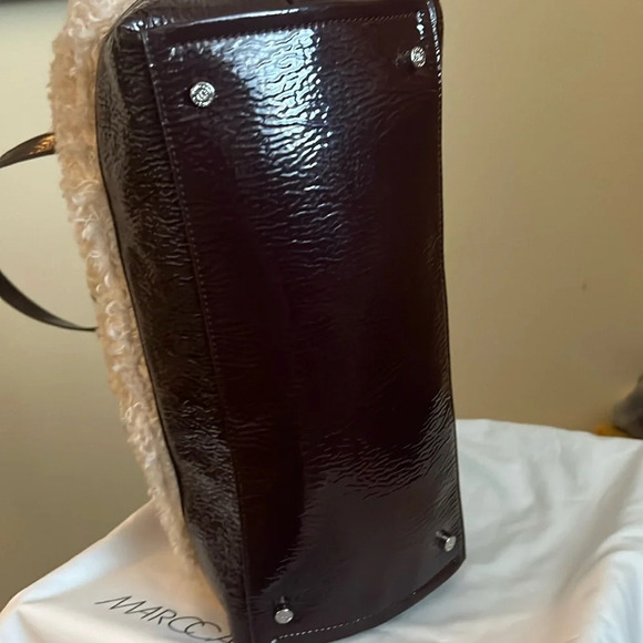 Marc Cain Large Sherpa Duffle Tote Bag - New - Picture 9 of 10